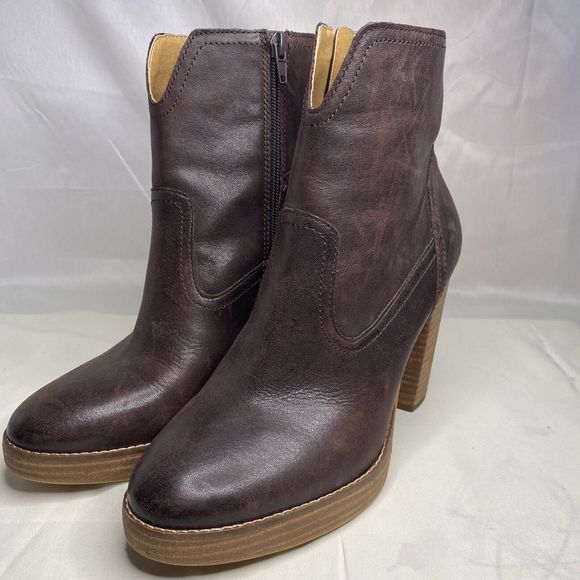 Lucky Brand Queys Platform Boots Brown Size 8.5 - Picture 6 of 8